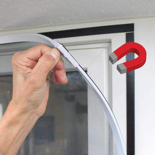 Wholesale Ready to Ship DIY Mosquito Net Window Fiberglass Window Screen Magnetic for Windows 130x150cm Window