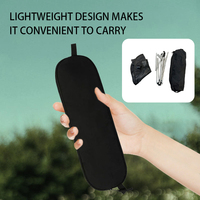 Chaise de plage pliable compacte et légère, chaise de camping portable à dossier bas pour activités de plein air