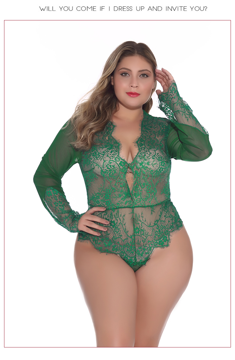 Sling jumpsuit open file lace red oversize sexy lingerie bra erotic suit for women