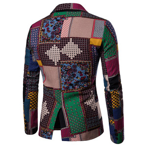 Costume à impression numérique 3D personnalisé pour hommes veste blazer à sublimation pour hommes blazers italiens de haute qualité pour hommes - Product Image 3