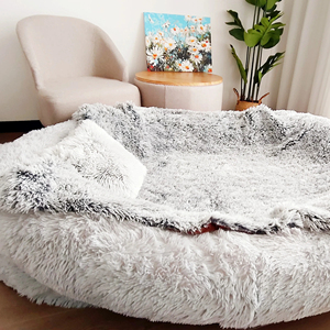 Silla de cama para perros para humanos, tamaño adulto <span class=keywords><strong>grande</strong></span>, gigante lavable, plufl humano, cama para perros humanos, envío directo con manta para adultos - Product Image 1