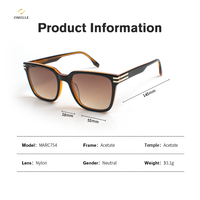 Lunettes polarisées en acétate Omelle, lunettes TAC d'extérieur, lunettes de soleil pour femmes, lunettes de soleil de haute qualité personnalisées
