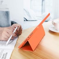 Étui antichoc de couleur orange pour iPad 7/8/9ème génération, étui pour tablette avec porte-stylet, 10,2 pouces, 9ème/8ème/7ème génération