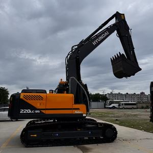 Pelle sur chenilles Hyundai 220lc-9s d'occasion de haute qualité, poids en fonctionnement de 22 tonnes, avec roulement à engrenages à noyau, composants PLC en vente - Product Image 3