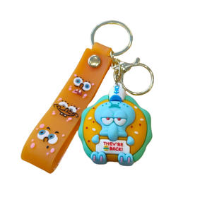Portachiavi Classico dei Cartoni Animati <span class=keywords><strong>SpongeBob</strong></span> SquarePants, Ciondolo a Forma <span class=keywords><strong>di</strong></span> Torta Carina, Portachiavi per Auto - Product Image 5