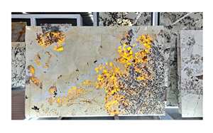 Dalle de quartzite de luxe blanc naturel poli de haute qualité avec des veines naturelles de conception pour une utilisation en intérieur pour fond de table à manger - Product Image 2