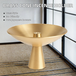 Porte-encens en laiton, métal laiton, écologique, brûleur d'encens aromatique japonais, studios de yoga, décoration de la maison - Product Image 2
