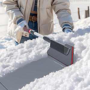 SuiTu Pelle à neige télescopique avec brosse et manche pour pare-brise de voiture, utilisation hivernale, ABS, PC, alliage d'aluminium - Product Image 4