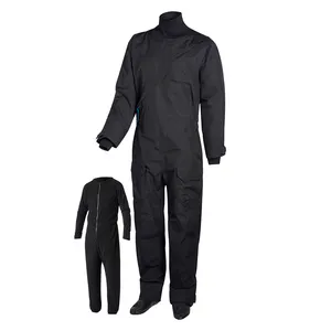 Водонепроницаемый Воздухопроницаемый сухой костюм с трехслойной оболочкой и теплым флисовым термокомплектом, Мужская одежда для каякинга