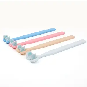 Low MOQ Fábrica Atacado Dupla Face Limpeza Oral Pet Toothbrush Creme Dental Set Para Dentes Limpos