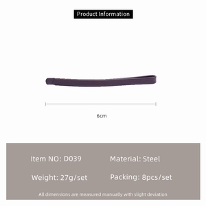 8 шт./набор, заколки для волос, 6 см - Product Image 5