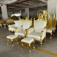 Trône de Sofa Royal de Luxe Moderne, Meuble d'Hôtel de Design Européen pour Mariage, Chaise pour Reine et Roi, pour Événements, Fêtes et Salles à Manger