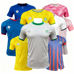 เสื้อฟุตบอลผู้ชายสั่งทำขายส่ง รุ่น 25/26 ชุดฟุตบอล โพลีเอสเตอร์ 100% ระบายอากาศ แห้งเร็ว ต้านเชื้อแบคทีเรีย สำหรับฤดูร้อน - Product Image 1