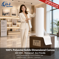 Lienzo de Poliéster 100% Resistente al Agua, Ecológico, de 260 GSM, en Rollo, para Impresión y Uso en Exteriores, en Oferta