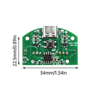 Double module de pulvérisation Humidificateur USB drive circuit imprimé atomisation équipement d'expérimentation Ultrasonic DIY incubateur équipement