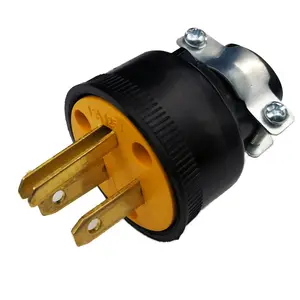 US standard 5-15P Assembly Type Removable Waterproof Wiring Power Plug Iron Clip Explosion-Proof Drop Resistant Industrial Plug