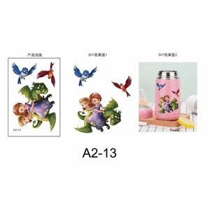 Personaggio dei cartoni animati adesivi in PVC opzioni di massa all'ingrosso estetica per le bottiglie d'acqua per bambini e computer portatili - Product Image 1