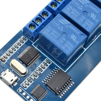 DC 5V 10A 4 Module de relais 8 canaux carte Micro USB avec indicateur PC ordinateur supérieur ICSE014A contrôle logiciel
