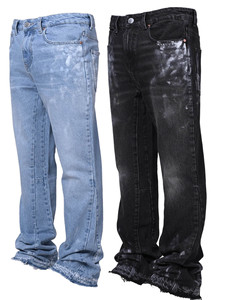 <span class=keywords><strong>Jeans</strong></span> da <span class=keywords><strong>Uomo</strong></span> Casual a <span class=keywords><strong>Vita</strong></span> Media, Gamba Dritta, Tinta Unita, Stile Europeo e Americano, Moda Streetwear, Elasticizzati, Tecnica Lavata, Tendenza Estiva - Product Image 1