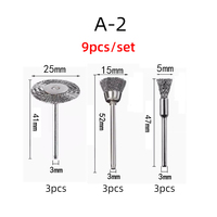 Ensemble de brosses métalliques électriques pour le ponçage et le polissage, outils de polissage, ensemble de brosses en fil d'acier