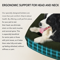 Coussin orthopédique en forme de U pour chien, imperméable, en mousse alvéolée, canapé pour animaux de compagnie, taille personnalisée, vente en gros d'usine OEM