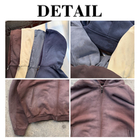 Sudaderas Unisex Personalizadas de Estilo Urbano, Sin Cordones, 100% Algodón, Capucha Doble, Sudadera con Estampado Puff y Pedrería para Hombre