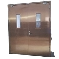 Porte coupe-feu en acier inoxydable, fabrication directe usine, pour ateliers industriels, écoles, entrepôts, sécurité incendie, taille personnalisée, résistante aux produits chimiques