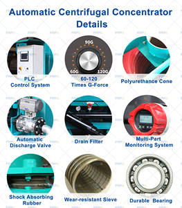 Hoge Efficiëntie Gouden Centrifuge <span class=keywords><strong>Concentrator</strong></span> Knelson <span class=keywords><strong>Concentrator</strong></span> Voor Fijn Goud Steen Goud - Product Image 4