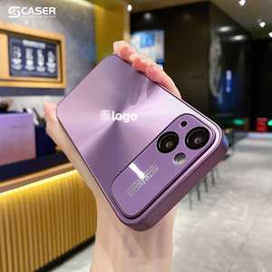 Dernière coque de téléphone portable Aurora rigide pour iPhone 16, film de protection d'appareil photo à grande fenêtre laser en vrac, étui de téléphone simple à motif <span class=keywords><strong>CD</strong></span> en PC - Product Image 4