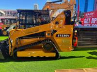 Chargeuse compacte ST230V à faible consommation de carburant pour travaux lourds, équipement de construction pour la location, démolition, préparation des terrains et travaux en bord de barrage
