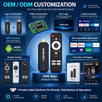 Clé TV Android H96 Max S905L3 4K HDR, appareil de streaming, double WiFi, processeur quadricœur, dongle multimédia intelligent