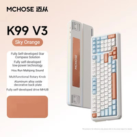 MCHOSE K99 V3 Customized Mechanical Wireless Keyboard Tri-Mode 10000mAh Multifunctional Knob Gaming Office Computer PC