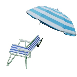 Chaise de plage à pince mains libres de haute qualité et durable, clip pour chaise, parapluie droit, utilisation en fête, cadre en acier, couleur personnalisée - Product Image 1