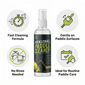 <span class=keywords><strong>Limpiador</strong></span> de Palas de Pickleball con Agarre de Tela Tipo Waffle, Spray de Reinicio para Palas, <span class=keywords><strong>Limpiador</strong></span> de Raquetas de Fibra de Carbono, Cuidado de Calzado Deportivo - Product Image 5