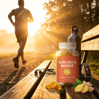 Complexe Premium Personnalisé Curcuma & Racine de Gingembre pour l'Équilibre et le Bien-être du Corps Entier – Gummies au Curcuma