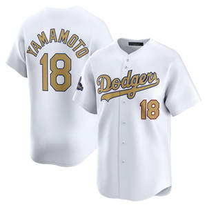 2025 Gouden Collectie Gelimiteerde Heren Los Angeles Jersey Honkbalshirts Op Maat Gestikte Geborduurde Uniformen Met Witte Logo 'S - Product Image 5