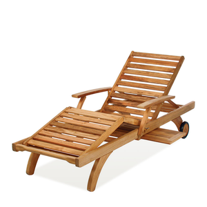 Ensemble de meubles d'extérieur pour hôtel, piscine et patio avec chaise longue <span class=keywords><strong>en</strong></span> bois et lit pour le <span class=keywords><strong>jardin</strong></span> ou la piscine <span class=keywords><strong>en</strong></span> vente - Product Image 3