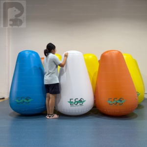 Bouée <span class=keywords><strong>gonflable</strong></span> conique géante de 1,5 m avec logo personnalisé, pour la navigation marine, les lacs, la mer, les courses aquatiques et les parcs aquatiques. - Product Image 1