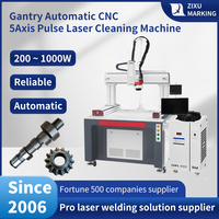Machine de nettoyage laser automatique à impulsions 5 axes CNC 200W pour le nettoyage des circuits imprimés électroniques