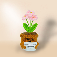 Mini plantes en pot faites à la main au crochet, mignonnes, créatives, encouragement tricotées, mariages à domicile, fête des pères