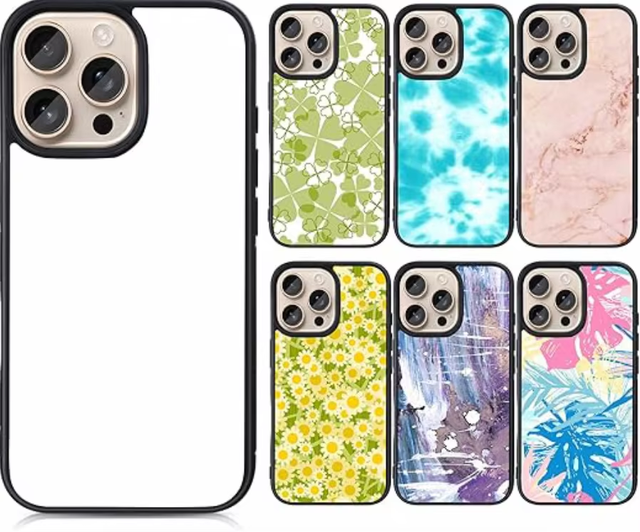 Fashion Printed Phone Case TPU+PC+Glass Protective Cover for iPhone Samsung Android Phones