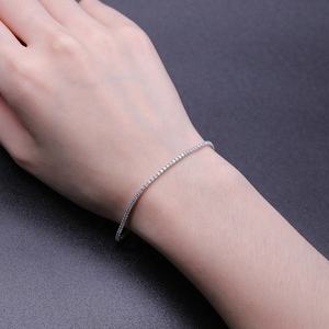 Pulsera de Tenis de Circonita Unisex de Moda al por Mayor de 1.5MM/1.75MM/2MM/2.5MM, Plata de Ley 925 - Product Image 5