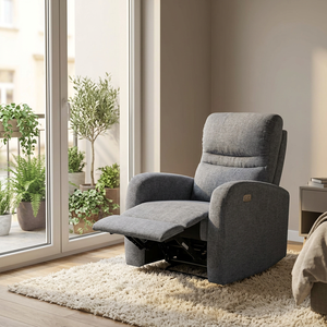 Modern Fabric Power Recliner Chair Single Leisure Armchair Upholstered Accent <b>Sofa</b> for Living Room - Product Image 2
