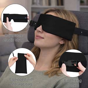 Masque de sommeil lesté personnalisé, doux, bloquant la lumière, pour le voyage, avec sangle réglable - Product Image 3