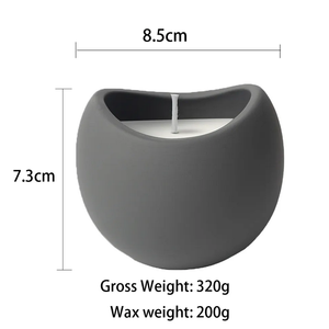 Bougie nordique élégante décoration bougie d'aromathérapie créative en céramique pour la décoration intérieure contemporaine et l'ambiance apaisante - Product Image 4