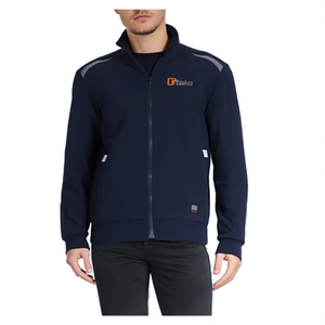 Sweat-shirt à fermeture éclair longue Ttake, vêtements de travail pour hommes, veste à capuche entièrement zippée bleu marine - Product Image 2