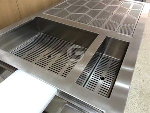 Estación de Bar para Cocteles, Boda, Bodega, Comercial, Acero Inoxidable, Estación de Barman, Mesa de Cocteles Impermeable, Mesa de Té - Product Image 3