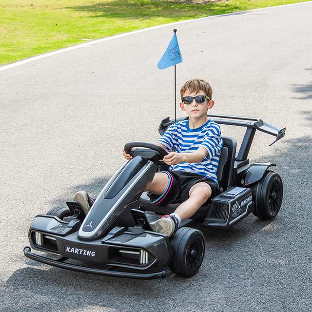 High-End 4-Wheel Electric Drift Kart with Touch Screen - Adult Kids Usable for Parent-Child Fun Electric Car for Kids