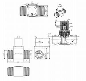 Válvula solenóide solenóide normamente aberta dc 12v para máquina de lavar, válvula solenoide resistente química, ptfe, bobinas da válvula solenoide de irrigação - Product Image 6