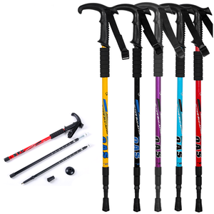 Poteau <span class=keywords><strong>de</strong></span> Trekking en aluminium, <span class=keywords><strong>pas</strong></span> <span class=keywords><strong>cher</strong></span>, léger, canne personnalisée, bâtons <span class=keywords><strong>de</strong></span> trekking nordiques, bâton <span class=keywords><strong>de</strong></span> <span class=keywords><strong>marche</strong></span>, 6061 - Product Image 1
